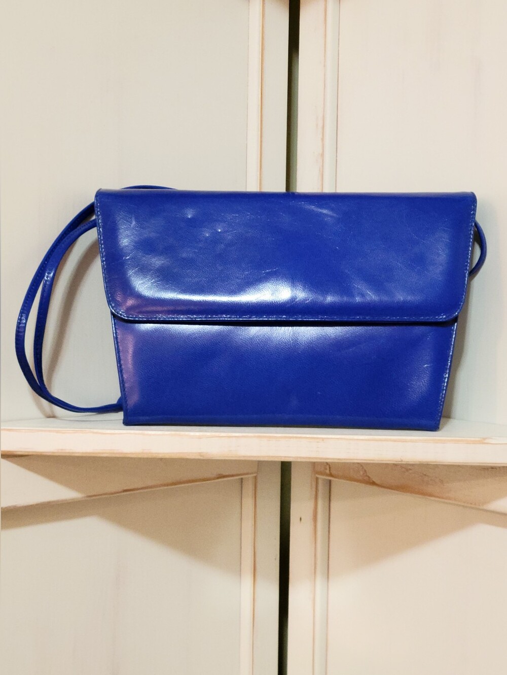 Vintage Susan Gail Blue Leather Purse